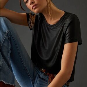 Porridge Shine Tee, Black, From Anthropologie